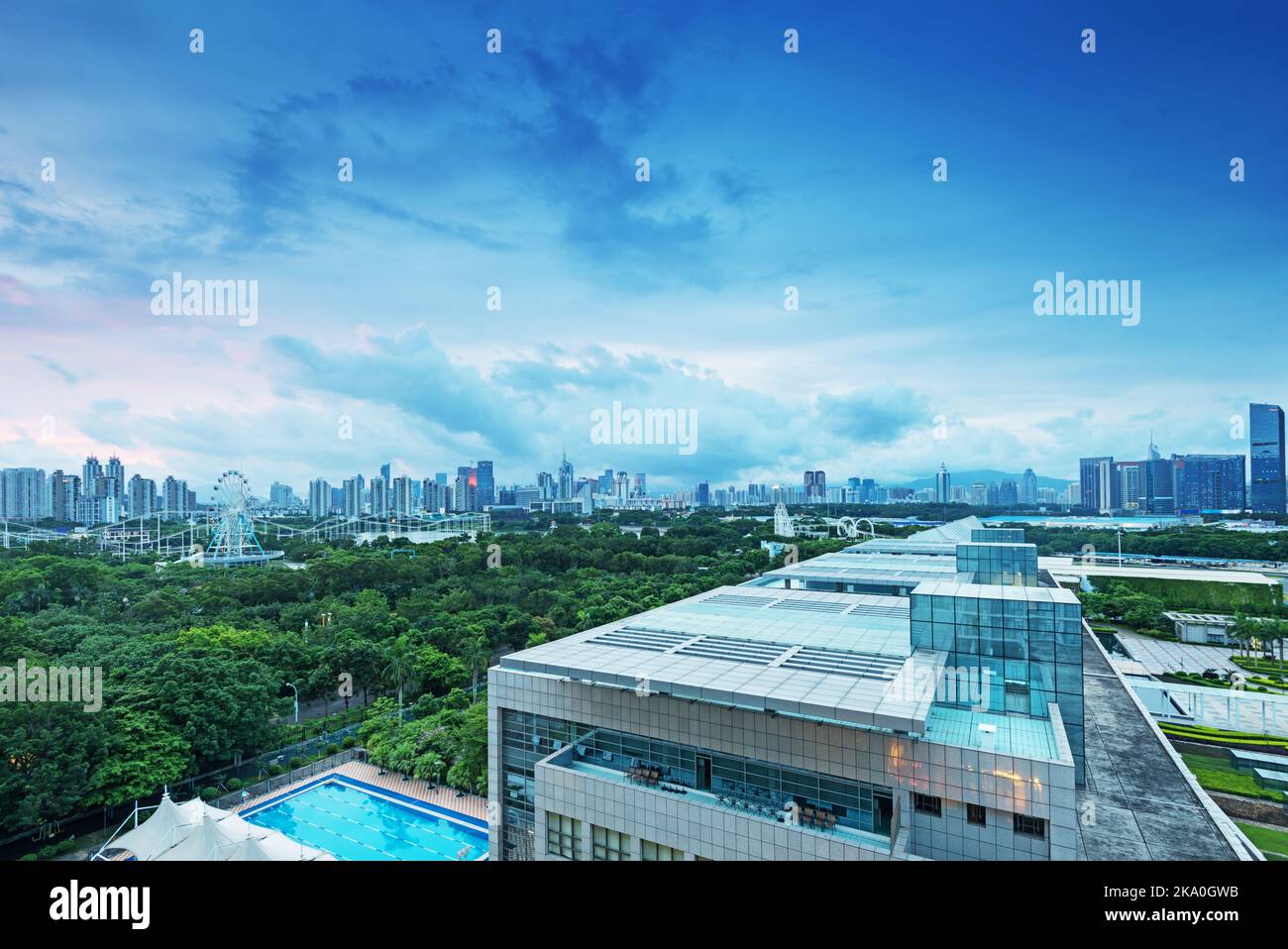 Aerial view of chinese city,shenzhen Stock Photo - Alamy