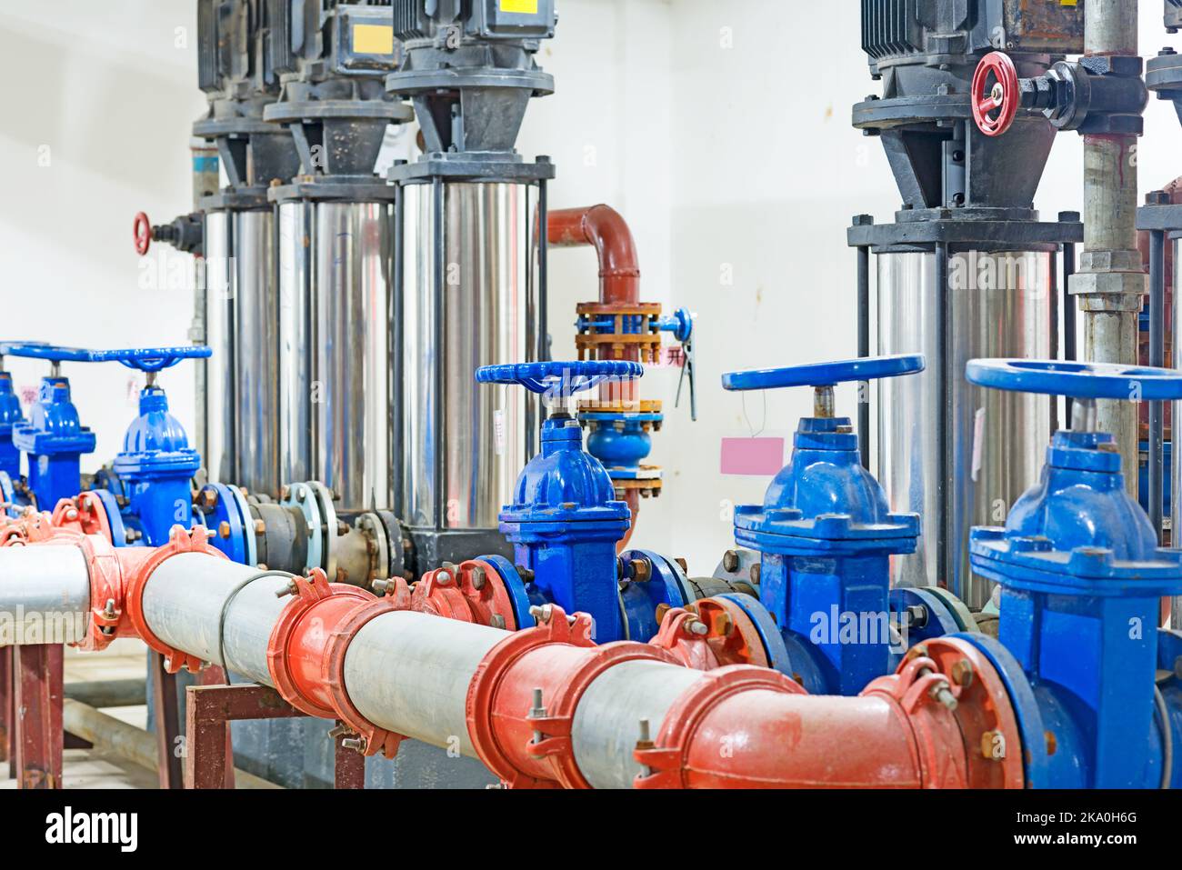 pressure pump for running water in a building Stock Photo Alamy