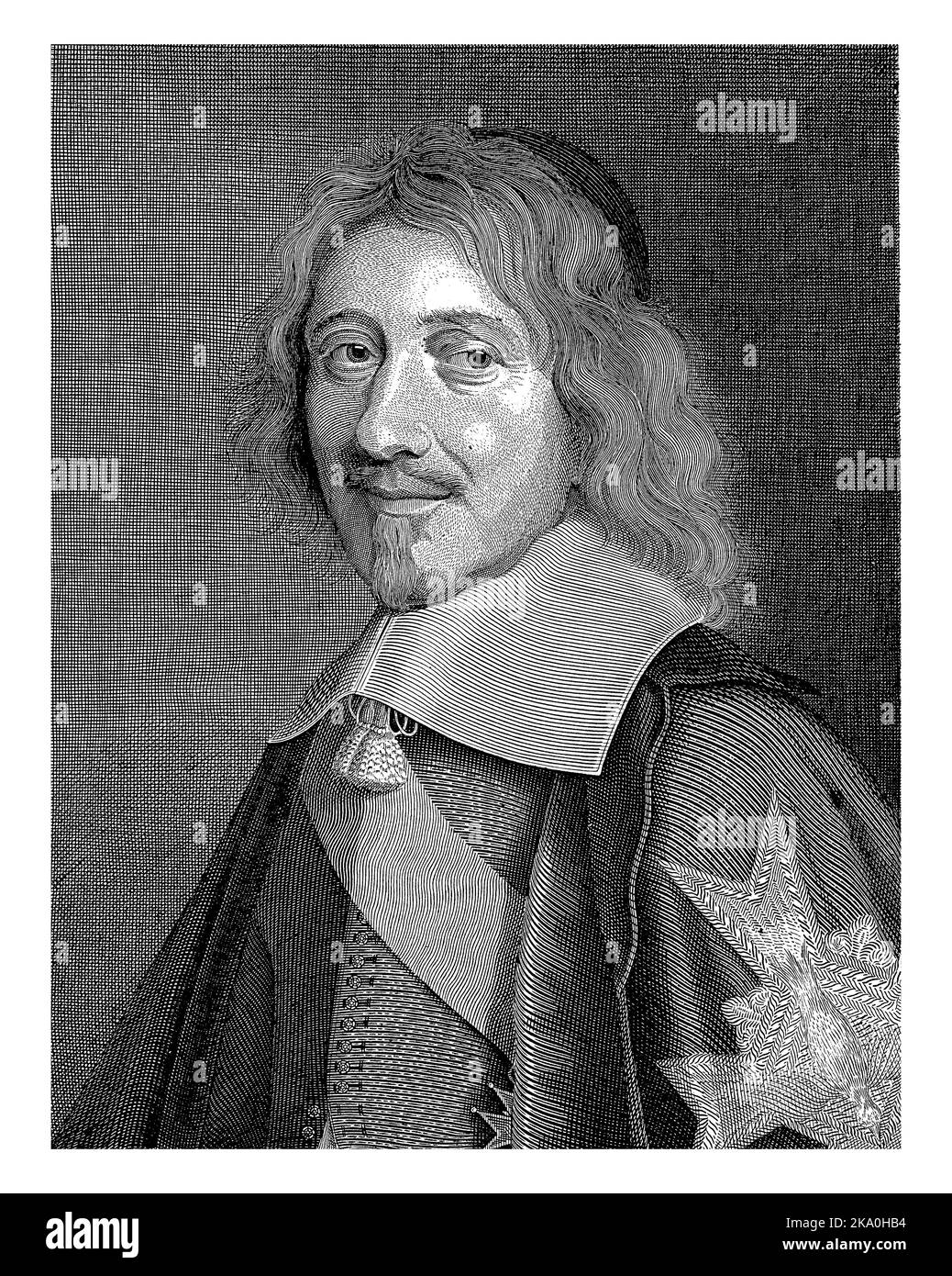 Portrait of the French Chancellor Michel Le Tellier. The cross of the ...
