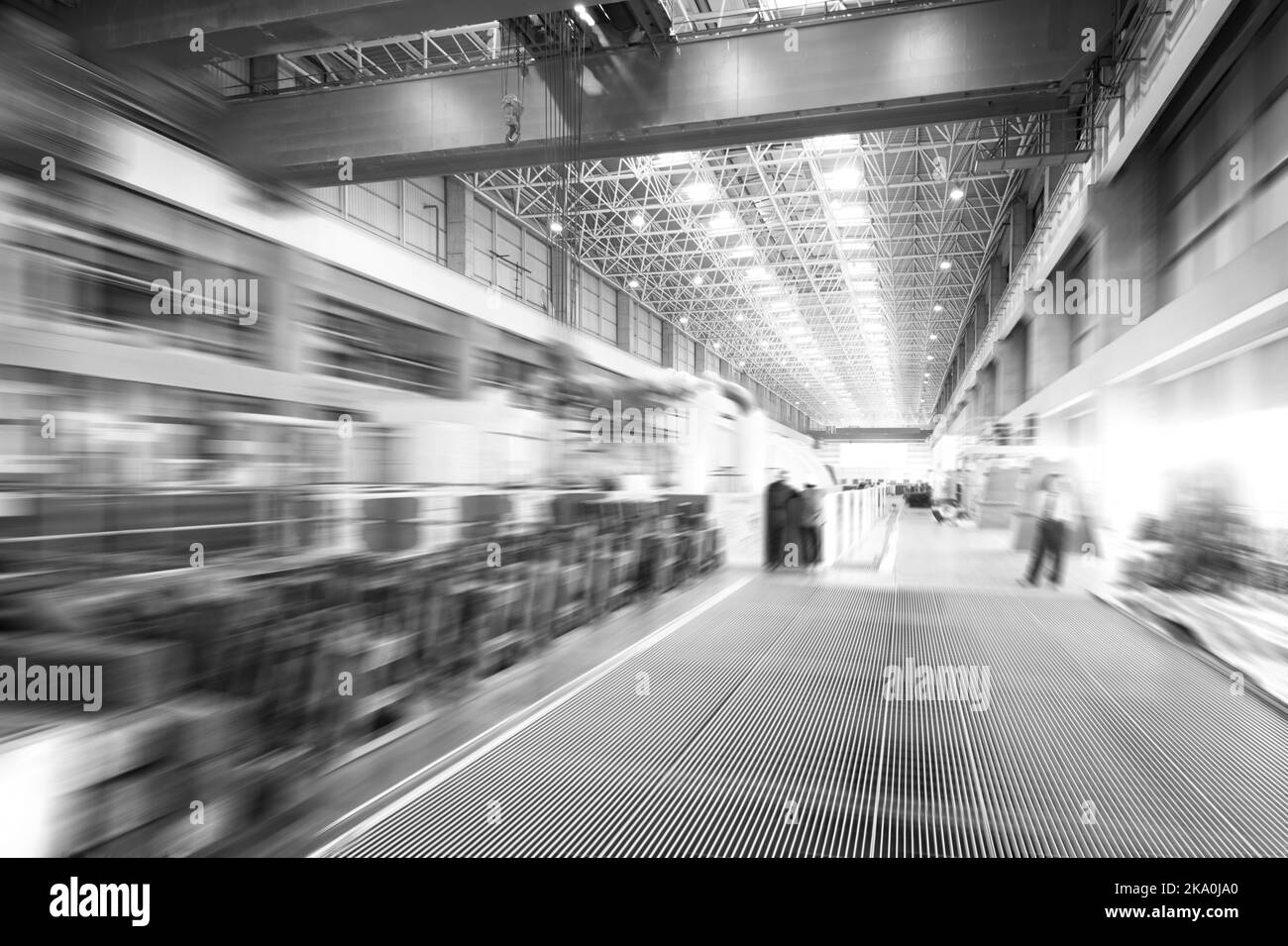 Large modern storehouse with some goods Stock Photo Alamy