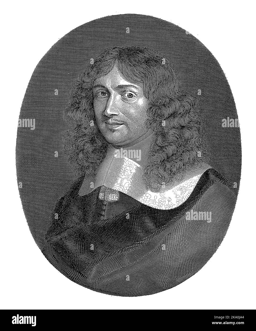 Portrait of Jean-Baptiste Colbert, Marquis de Seignelay and French politician. Stock Photo