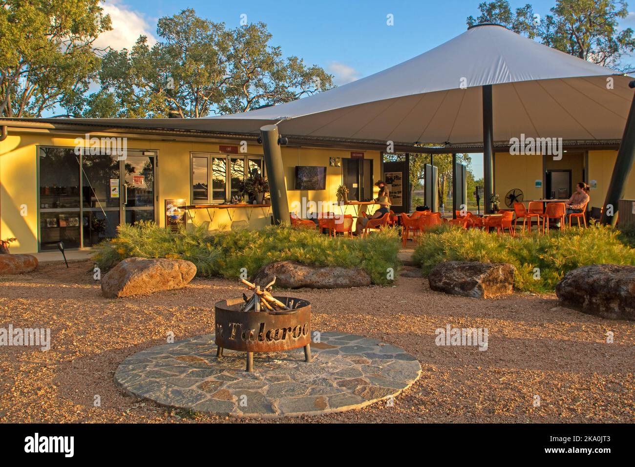 Visitor centre at Talaroo Hot Springs Stock Photo Alamy