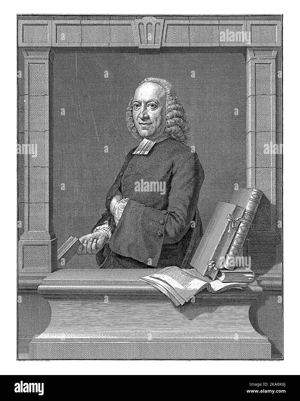 Petrus Hofstede at the age of 48, half-length in a window. On the ...
