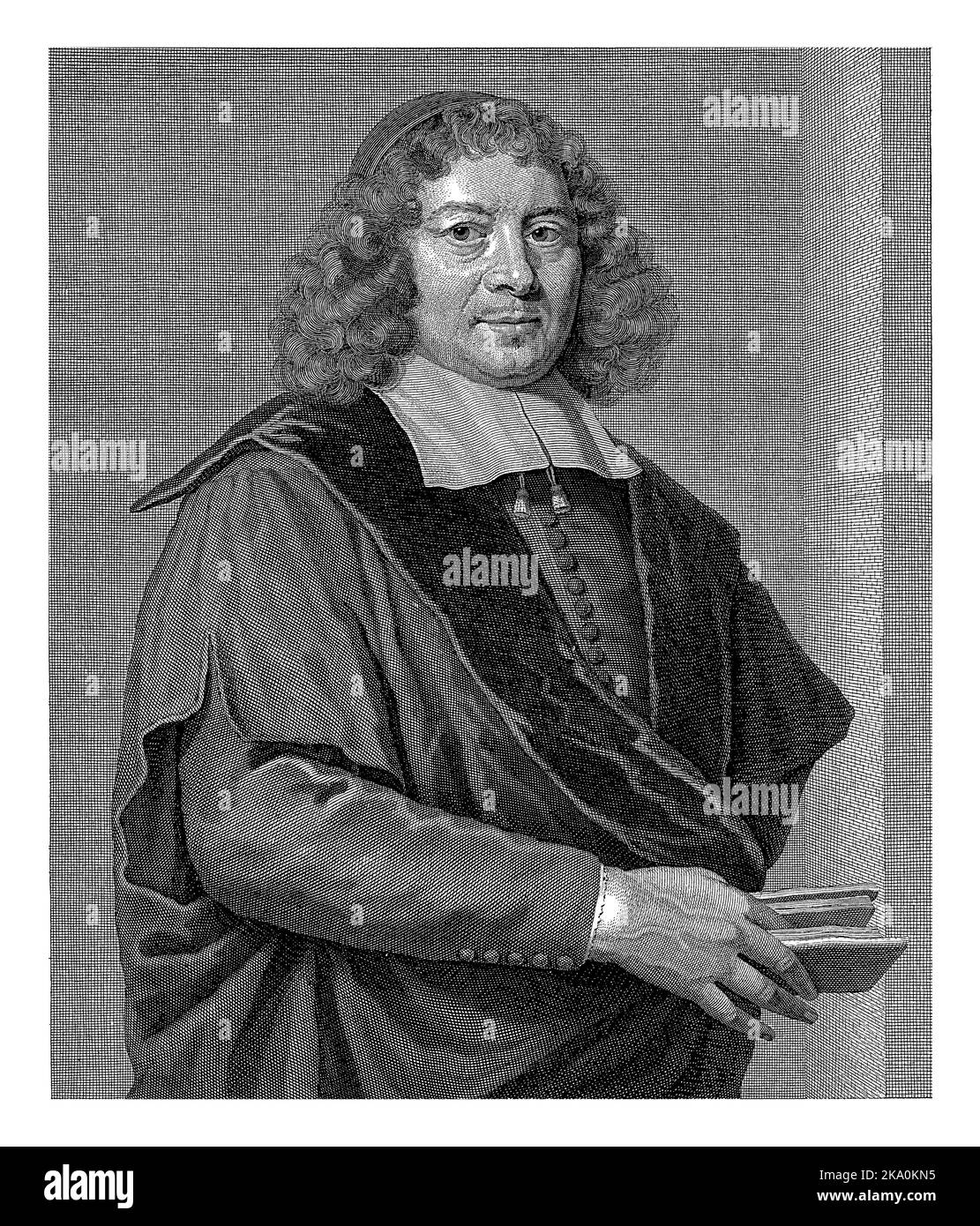 Portrait of Frans Burman (I), Johannes Willemsz. Munnickhuysen, after C