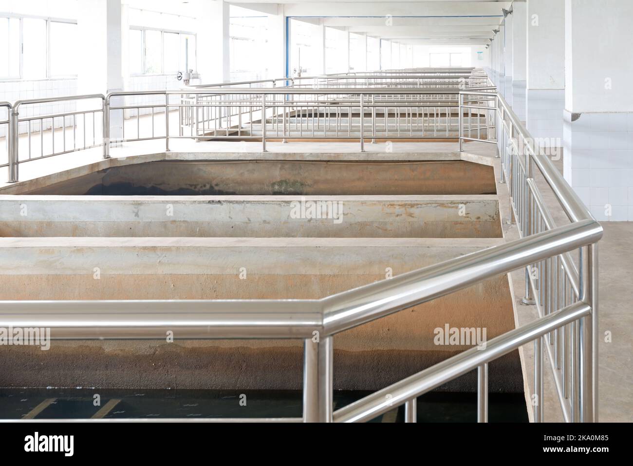 Modern urban wastewater treatment plant Stock Photo - Alamy