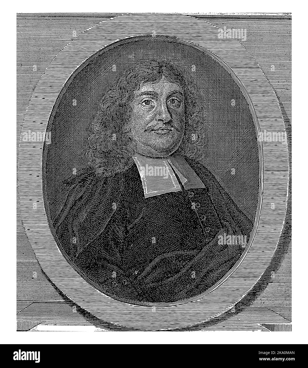 Portrait of Franz Julius LÃ¼tkens, Georg Paul Busch, 1716 Stock Photo