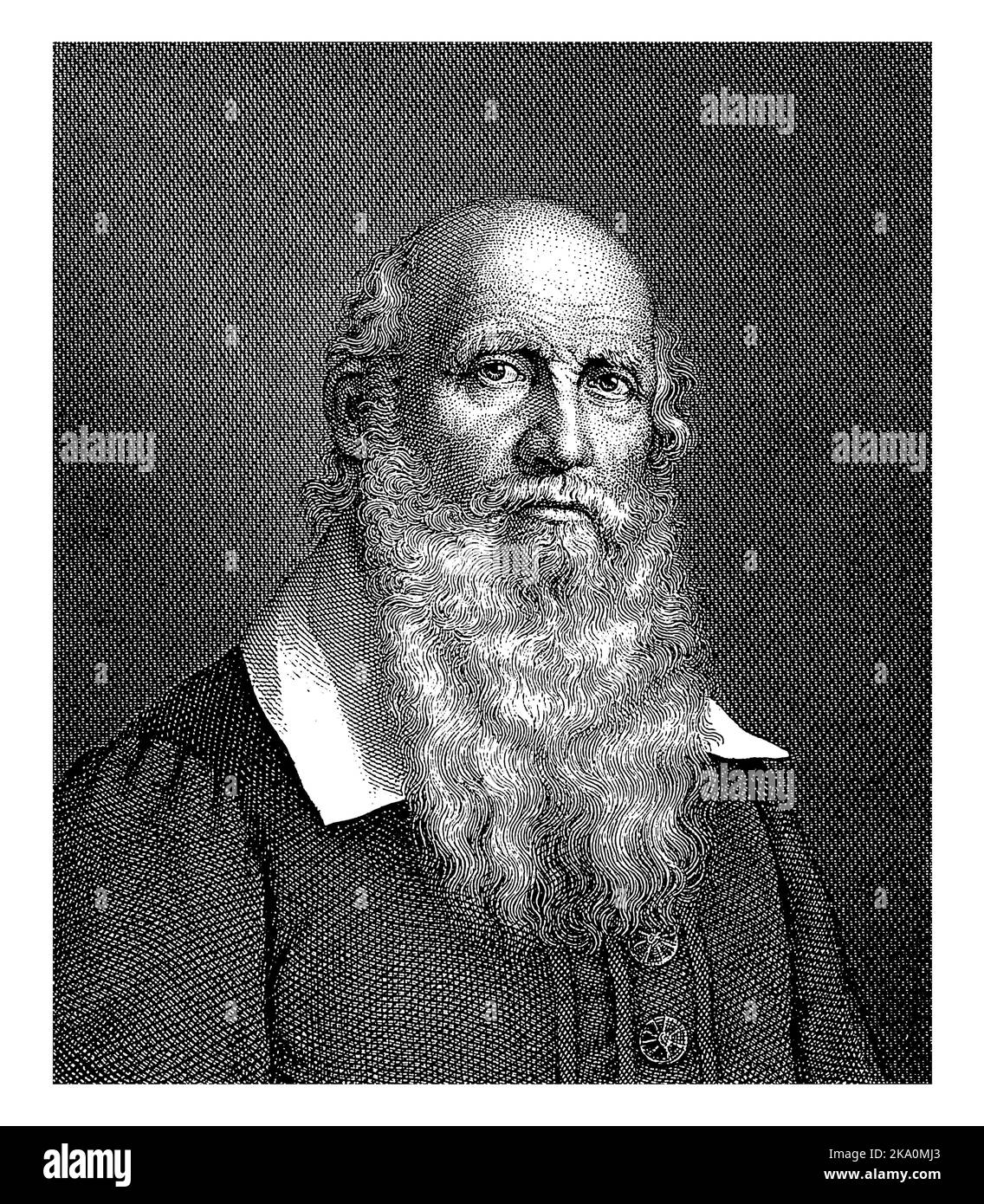 Portrait of Friedrich Ludwig Jahn, Johann Georg Nordheim, 1840 - 1855 Stock Photo
