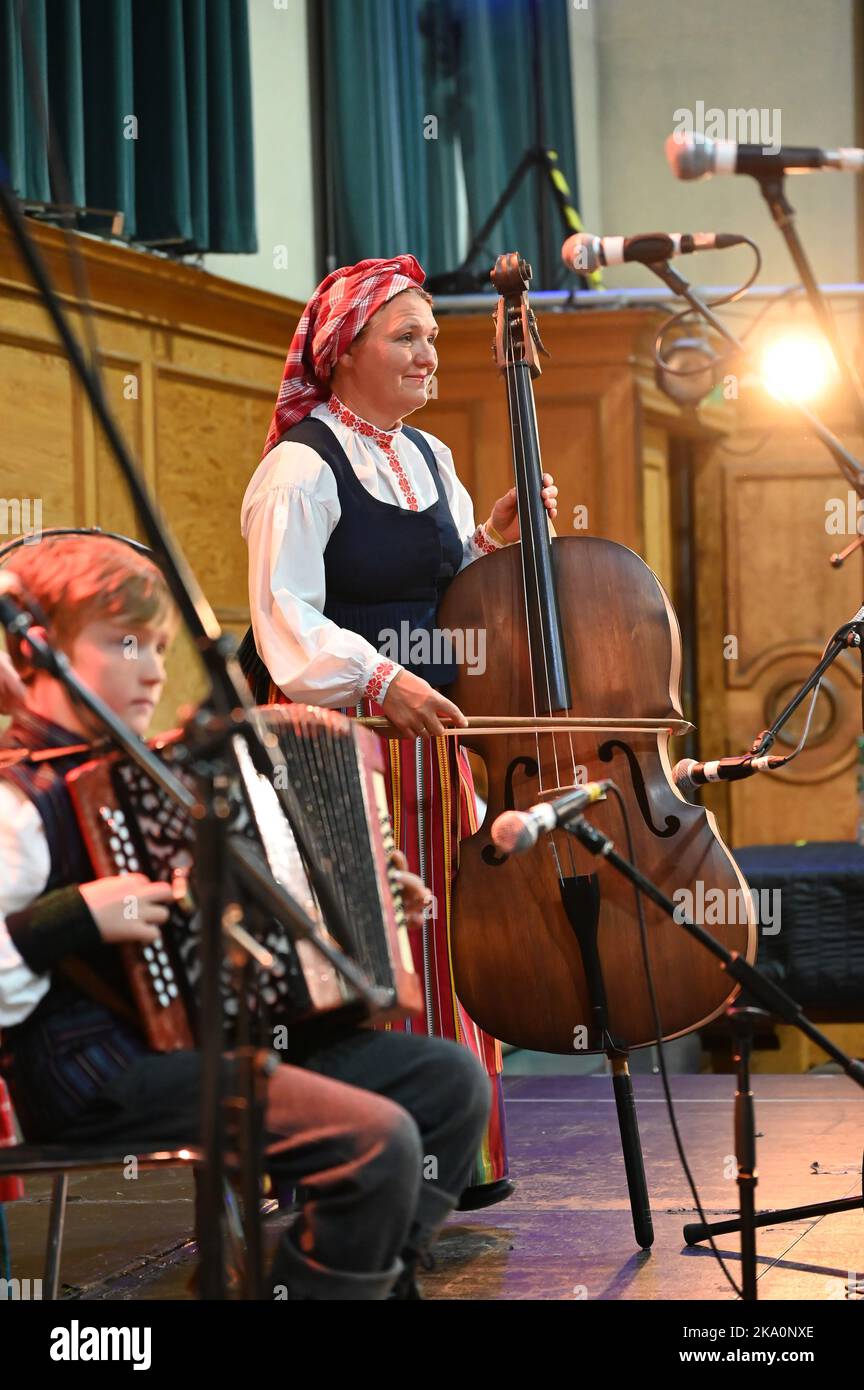 London, UK. 30th Oct, 2022. Lithuanian dance - Saduto performs at the