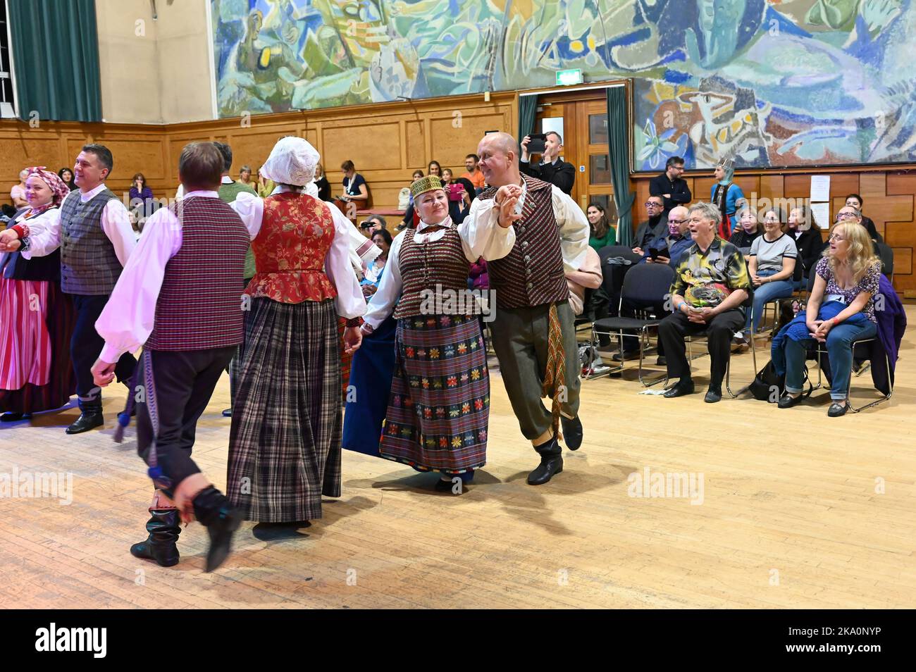 London, UK. 30th Oct, 2022. Lithuanian dance - Saduto performs at the