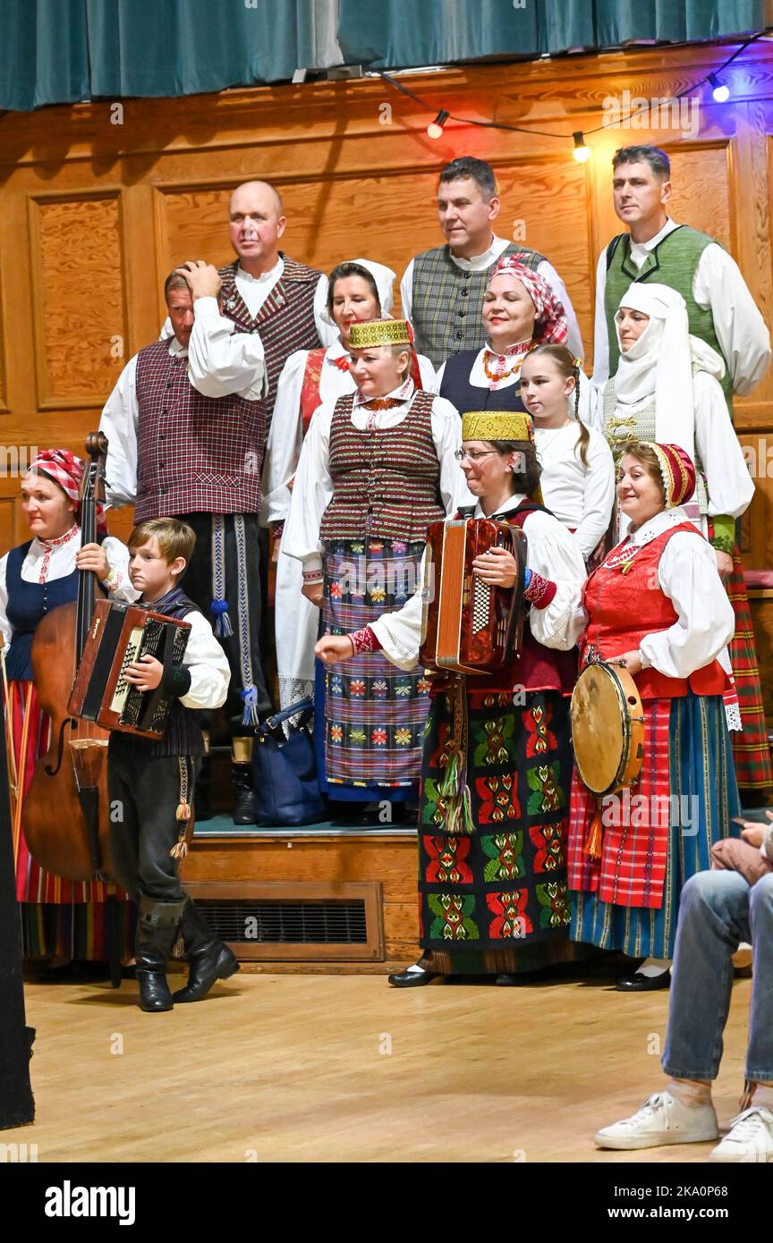 London, UK. 30th Oct, 2022. Lithuanian dance - Saduto performs at the