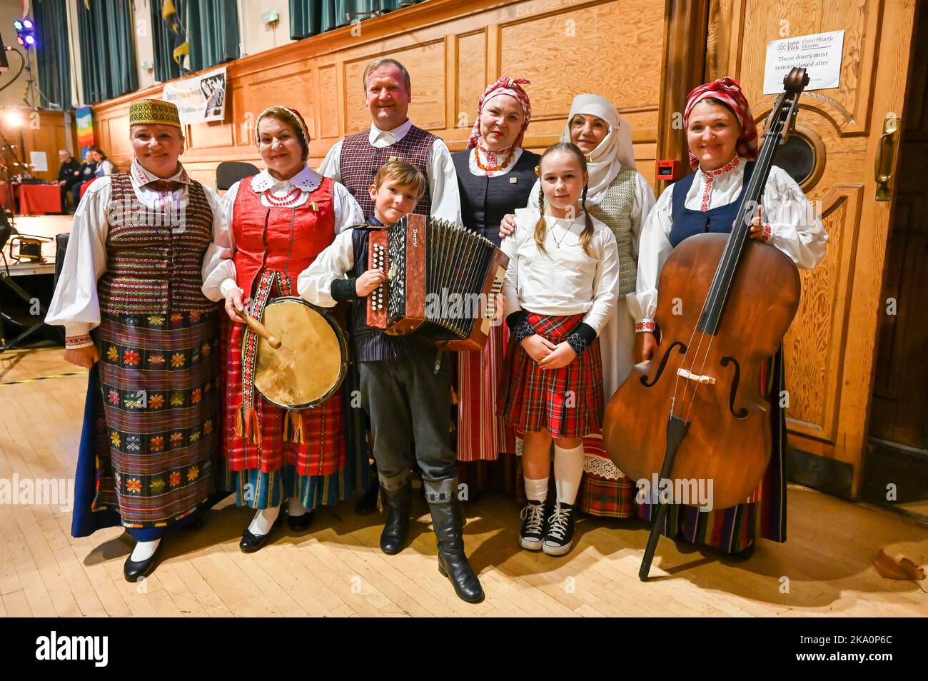 London, UK. 30th Oct, 2022. Lithuanian dance - Saduto performs at the