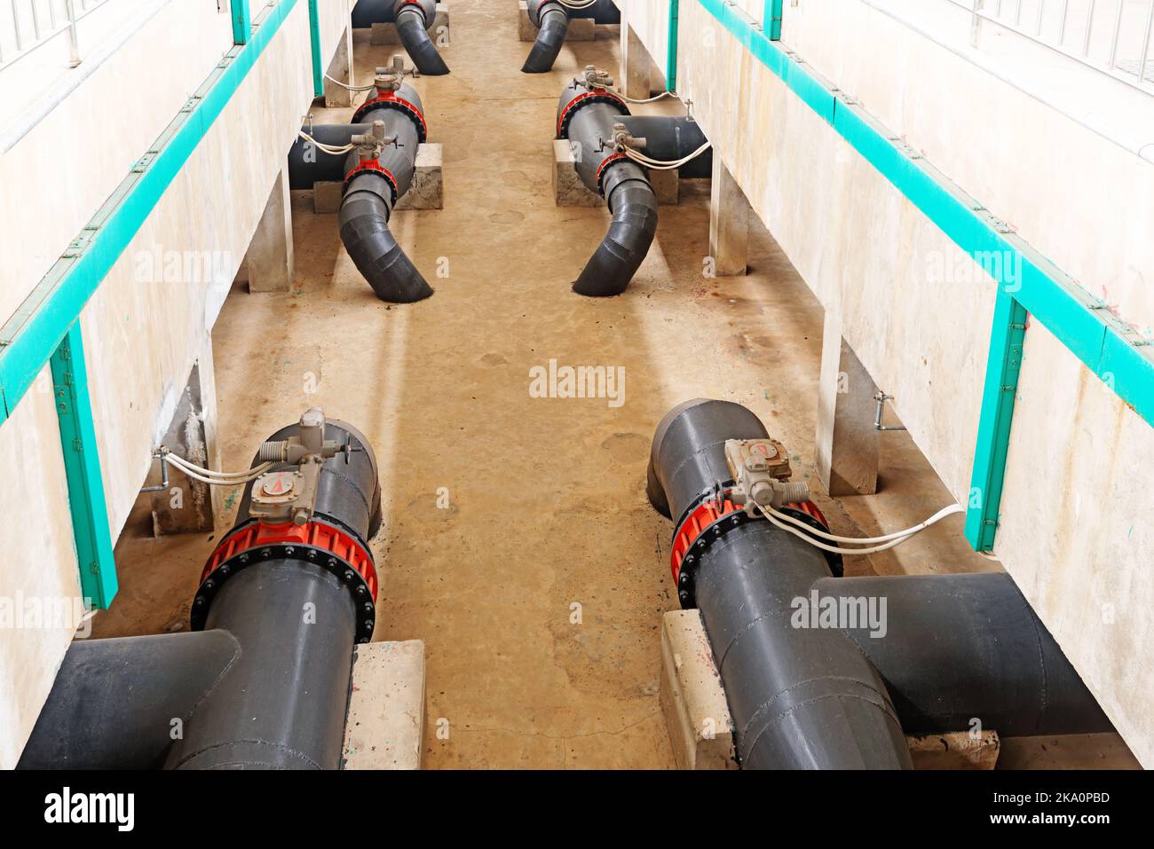Modern urban wastewater treatment plant Stock Photo - Alamy