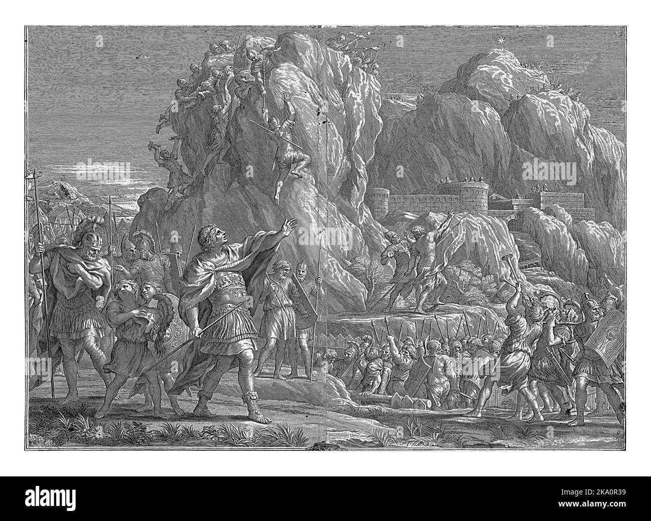 The army of Alexander the Great stands at the gates of the Egyptian