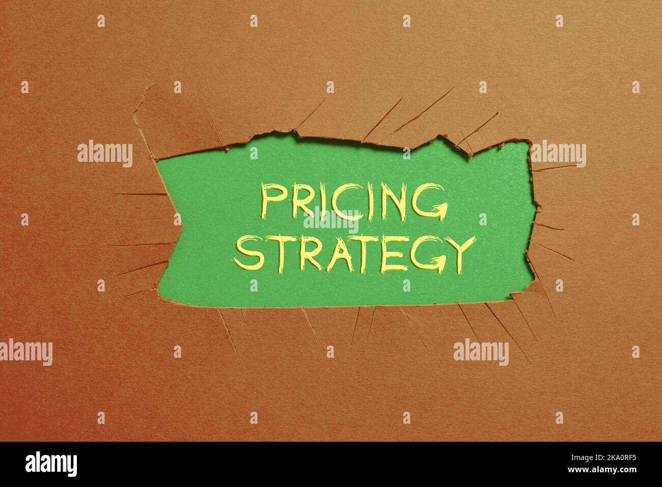 Conceptual display Pricing Strategy. Word for responsible for developing new industrial processes Stock Photo
