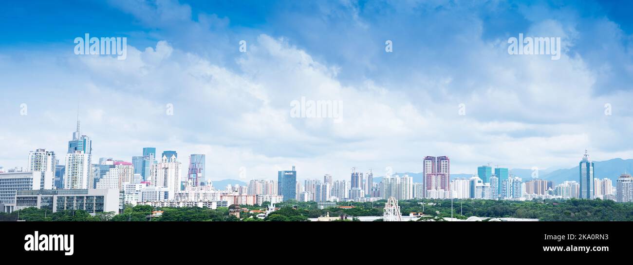 Aerial view of chinese city,shenzhen Stock Photo - Alamy