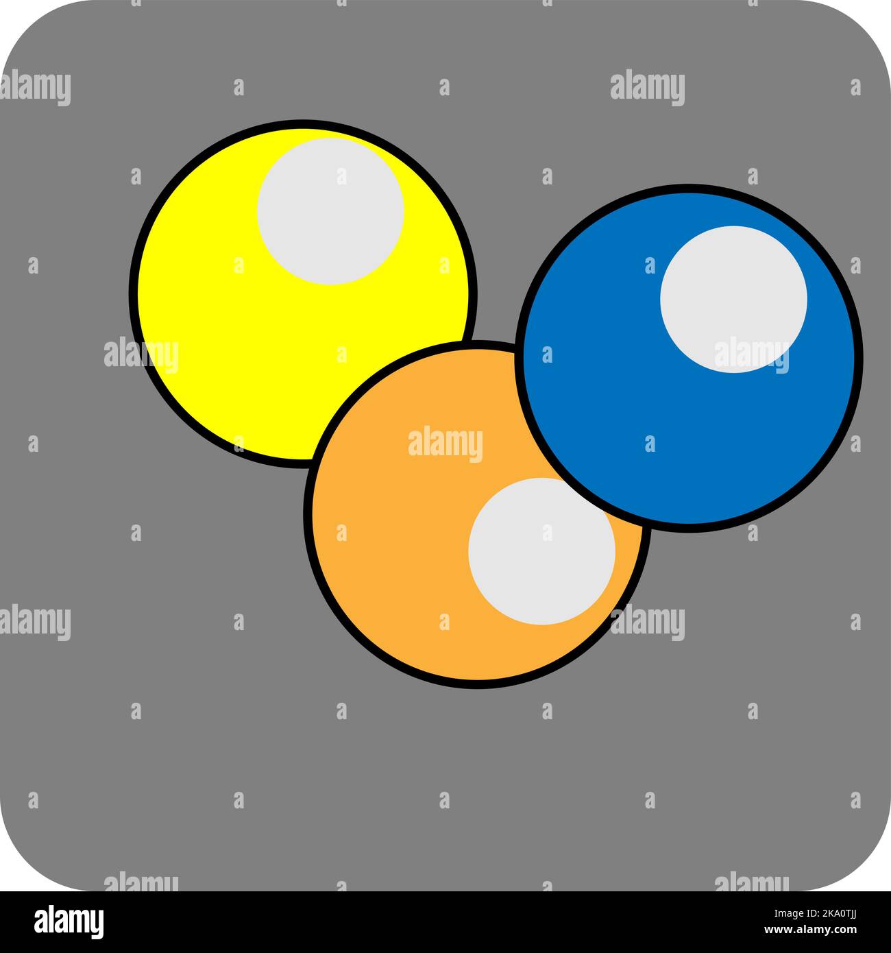Pool balls, illustration or icon, vector on white background. Stock Vector