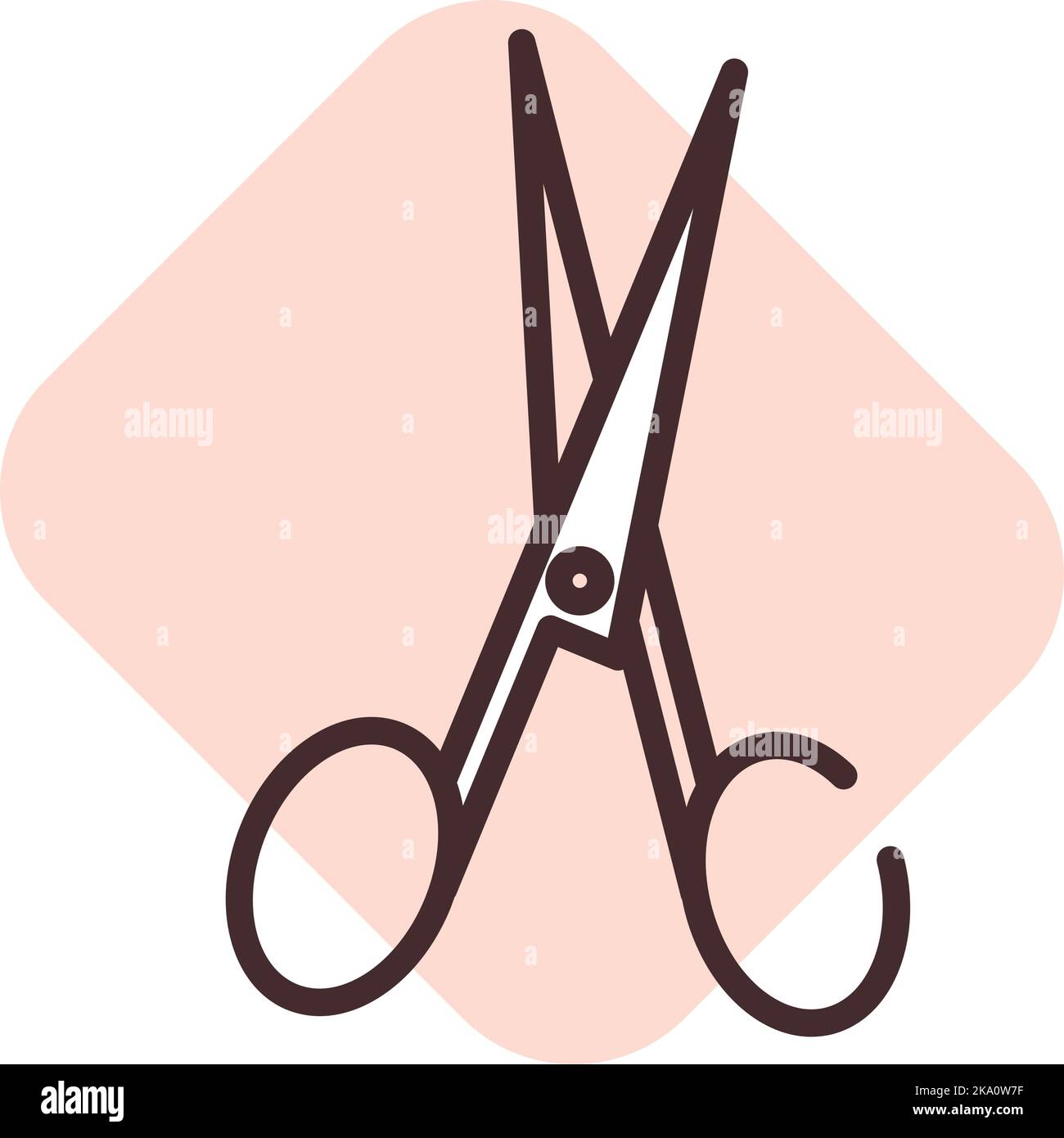 Vector scissors icon hi-res stock photography and images - Alamy