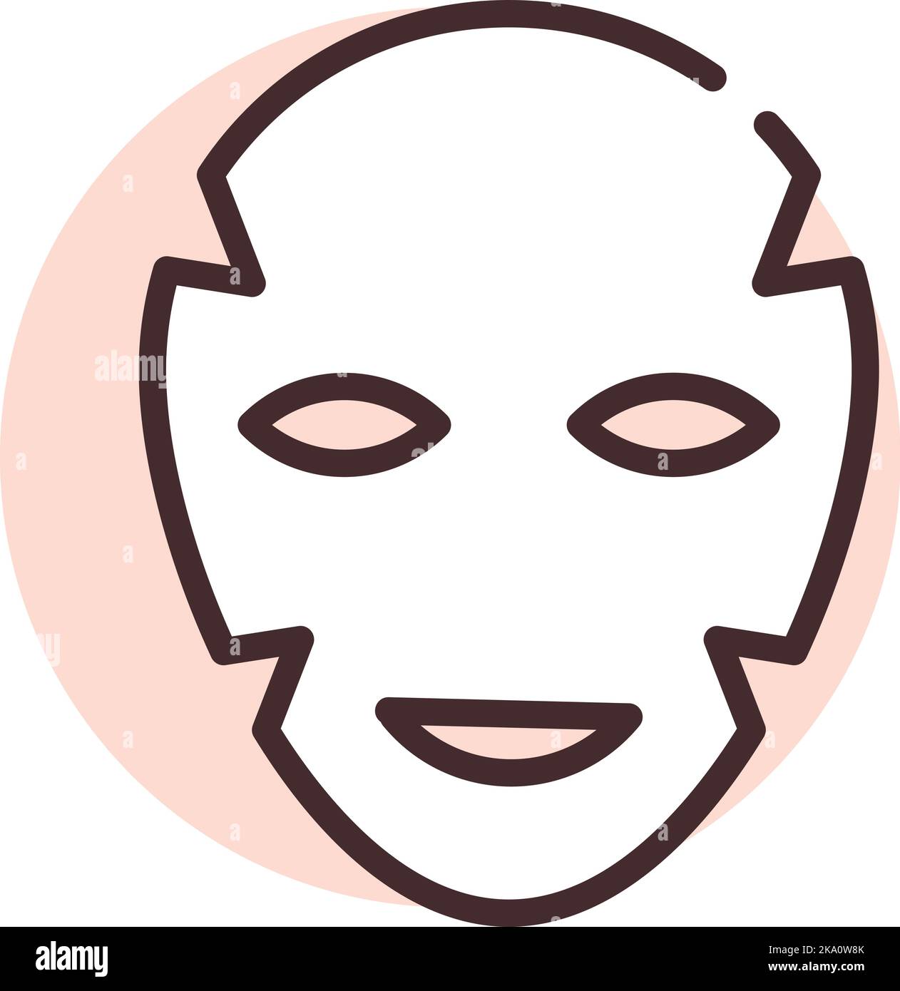 Beauty face mask, illustration or icon, vector on white background Stock Vector Image & Art Alamy