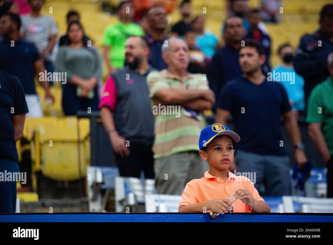 Valencia, Carabobo, Venezuela. 30th Oct, 2022. October 30, 2022. The  current champions, Navegantes del Magallanes, received the ardenales de  Lara, at the Jose Bernardo Perez stadium for the opening match of the