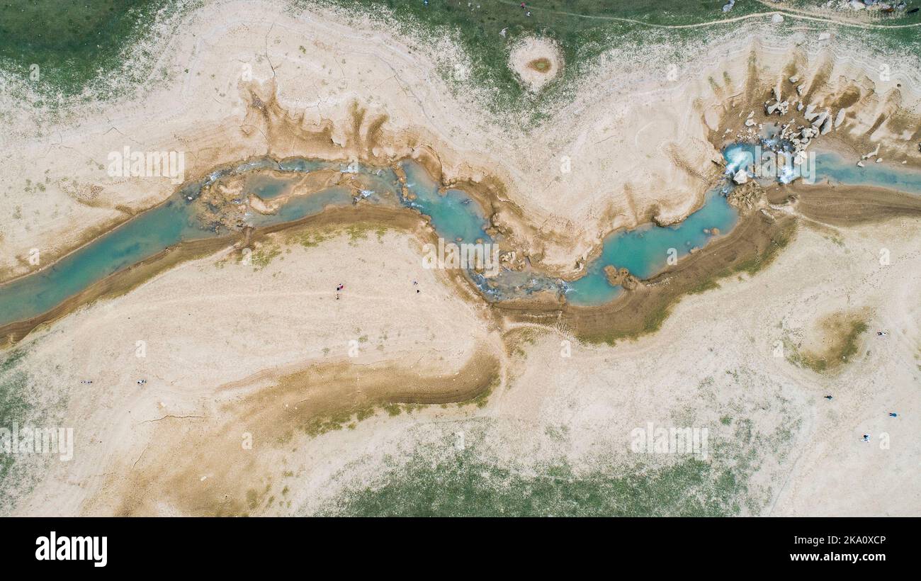 NANNING, CHINA - OCTOBER 30, 2022 - An aerial photo shows Genwanghu ...