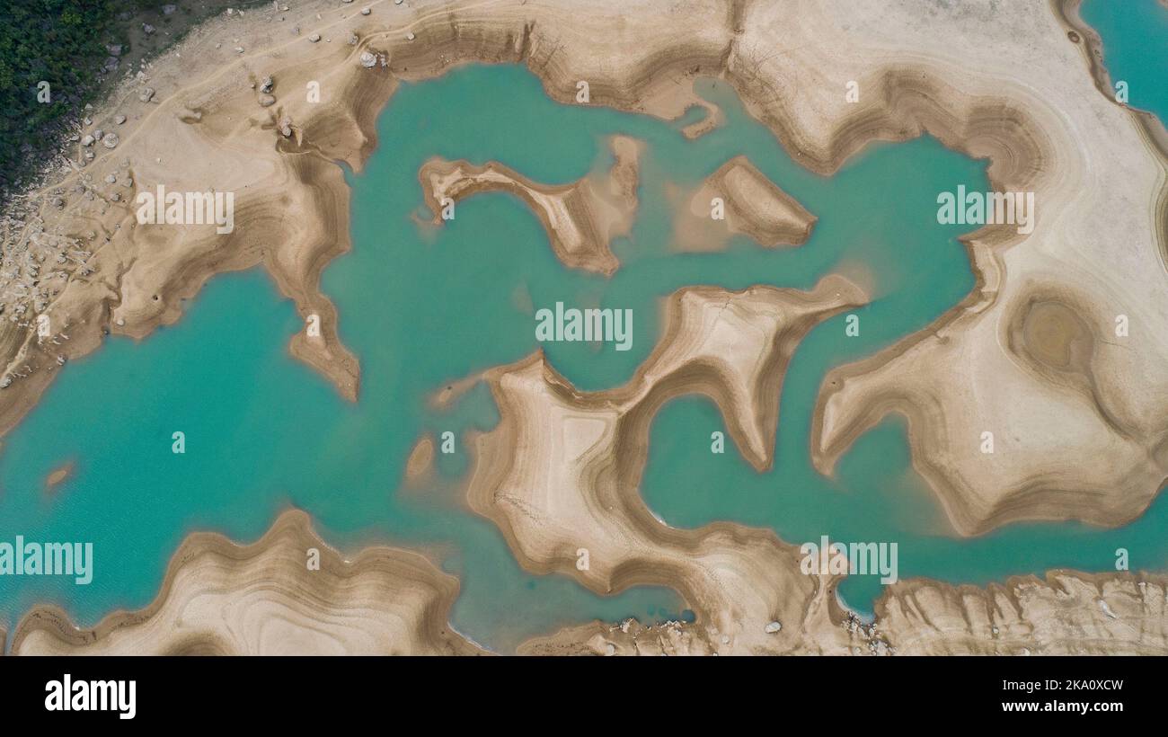 NANNING, CHINA - OCTOBER 30, 2022 - An aerial photo shows Genwanghu ...
