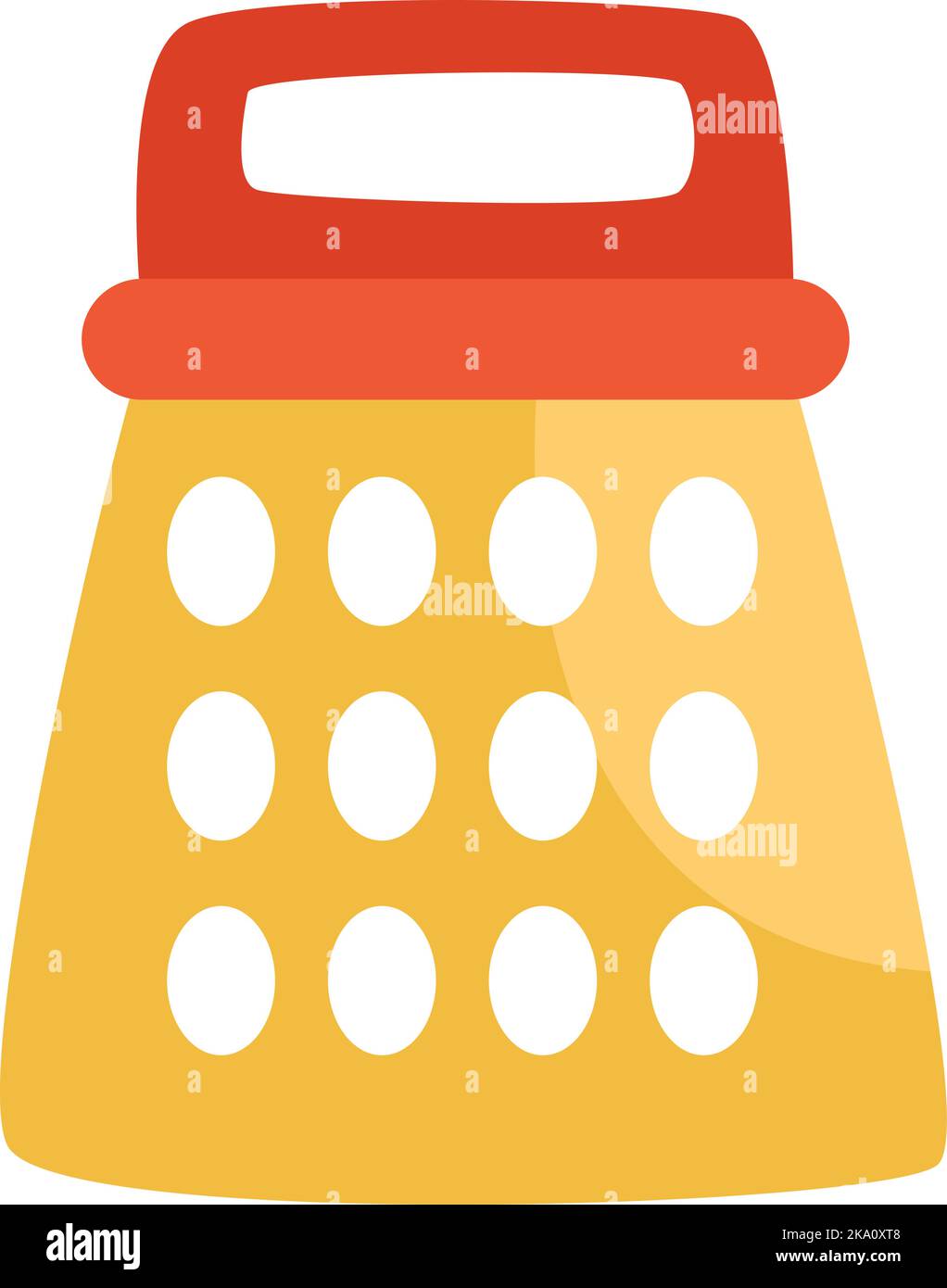 Cooking grater, illustration or icon, vector on white background. Stock Vector