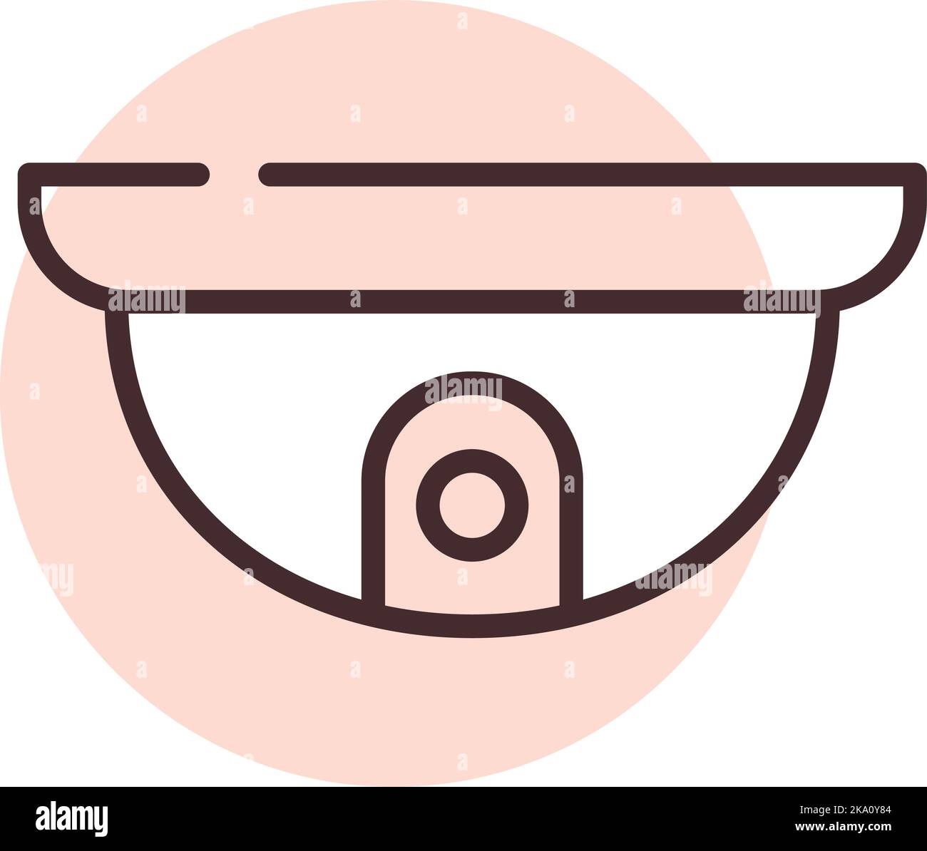 Electronics web camera, illustration or icon, vector on white background. Stock Vector