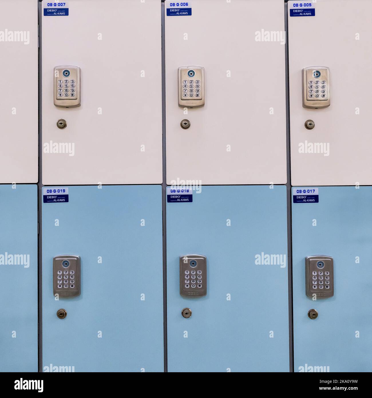 School Lockers Stock Photo
