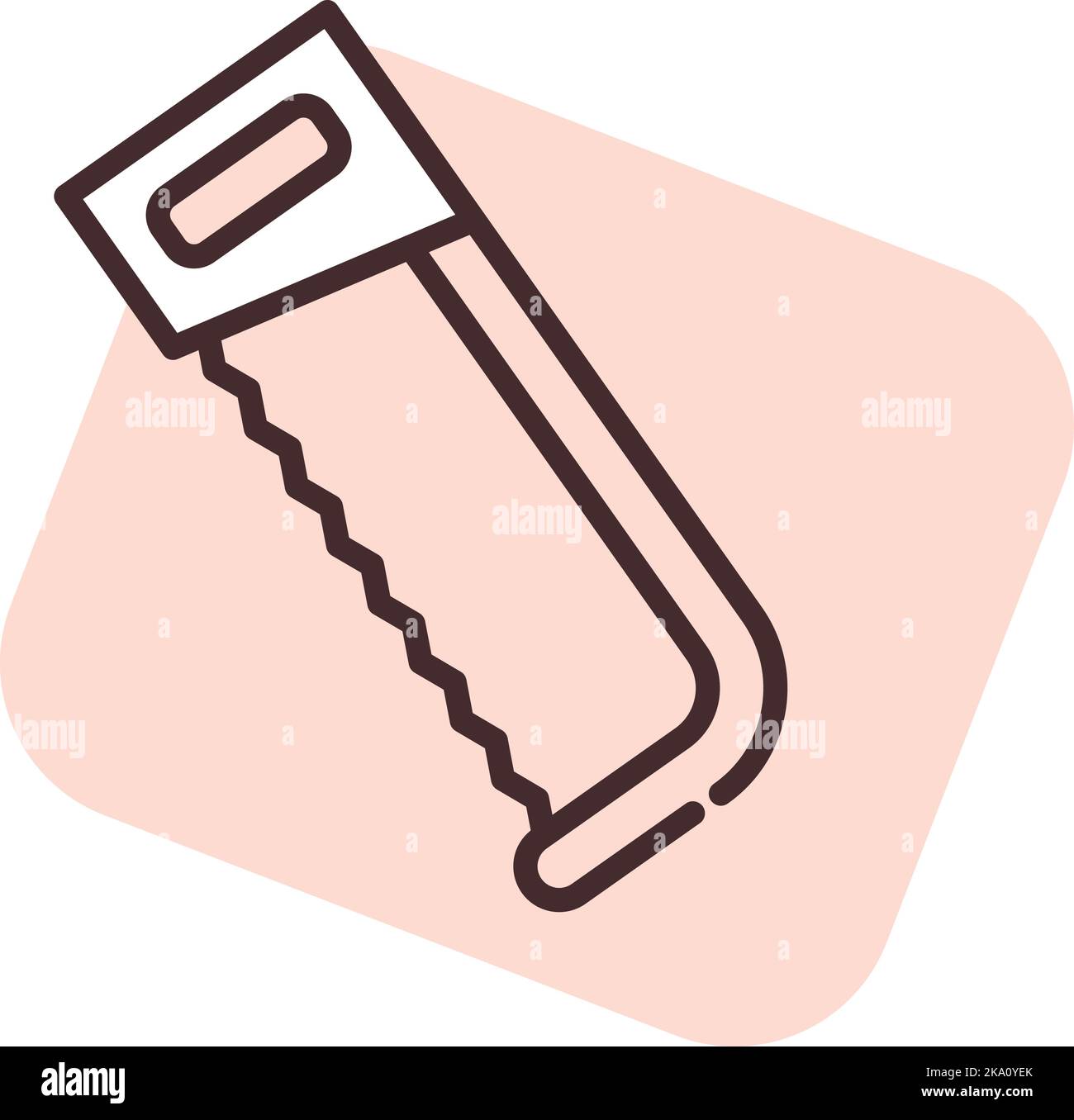 Construction equipment industrial saw, illustration or icon, vector on ...