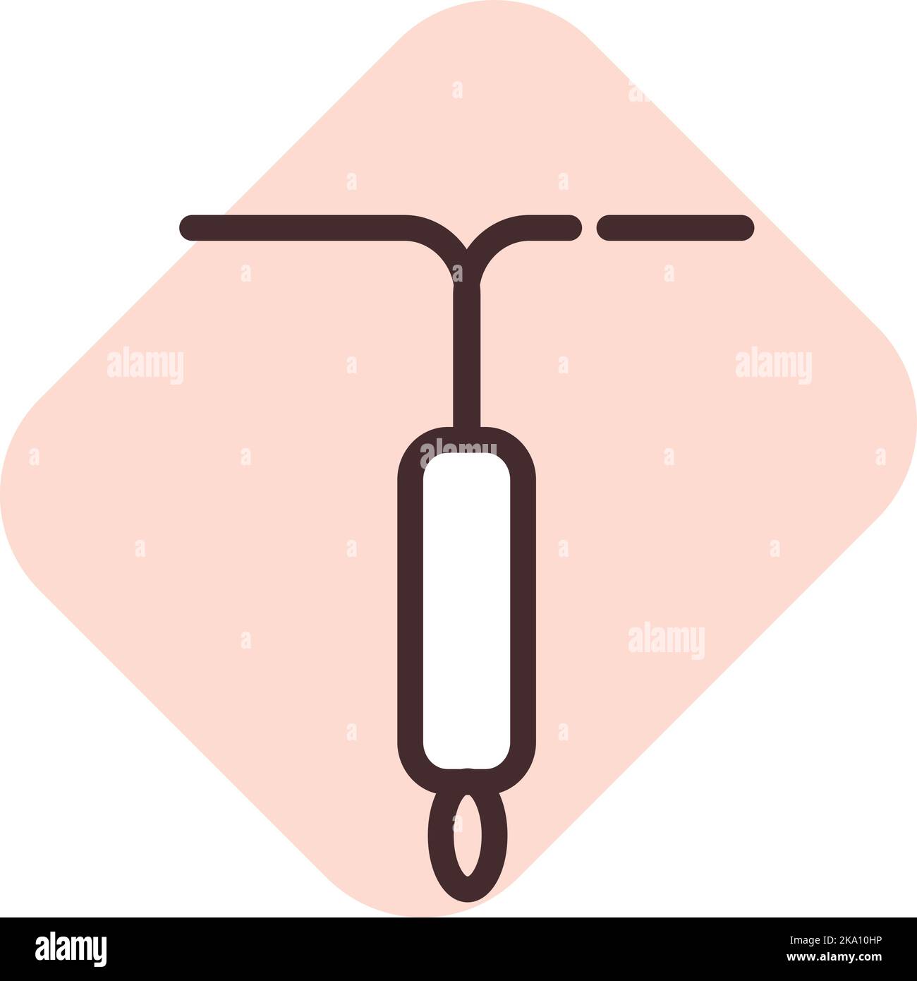 Health contraceptive, illustration or icon, vector on white background. Stock Vector