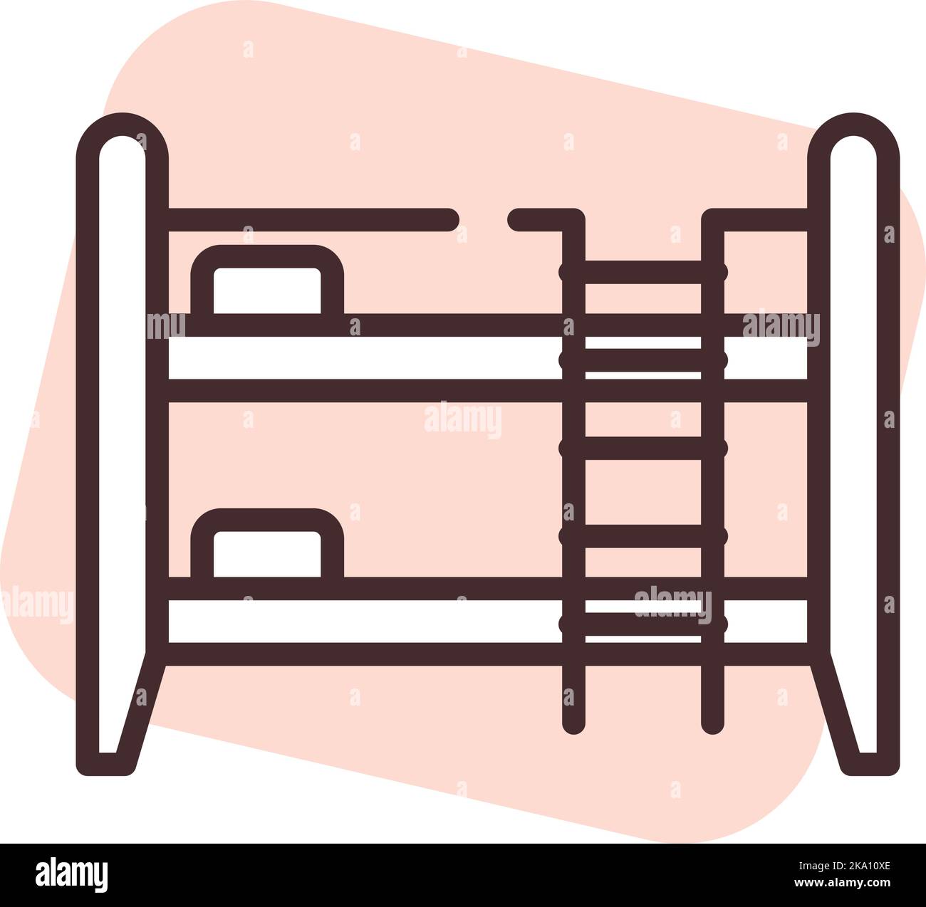 Two story bed Stock Vector Images - Alamy