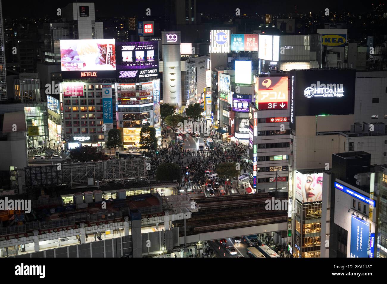 Tokyo Japan 30th Oct 2022 The Tokyo Skyline Of Shibuya Viewed At tokyo-japan-30th-oct-2022-the-tokyo-skyline-of-shibuya-viewed-at