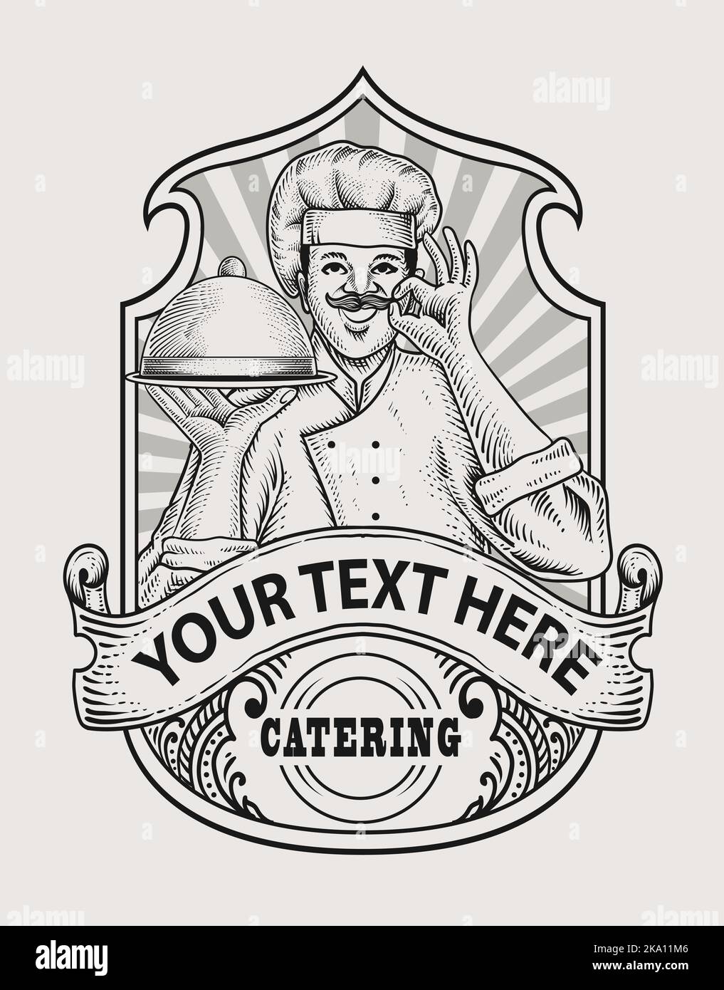 illustration-chef-catering-vintage-logo-stock-vector-image-art-alamy