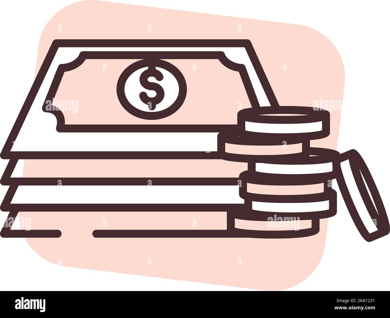 Money saving investment icon Stock Vector Images - Alamy