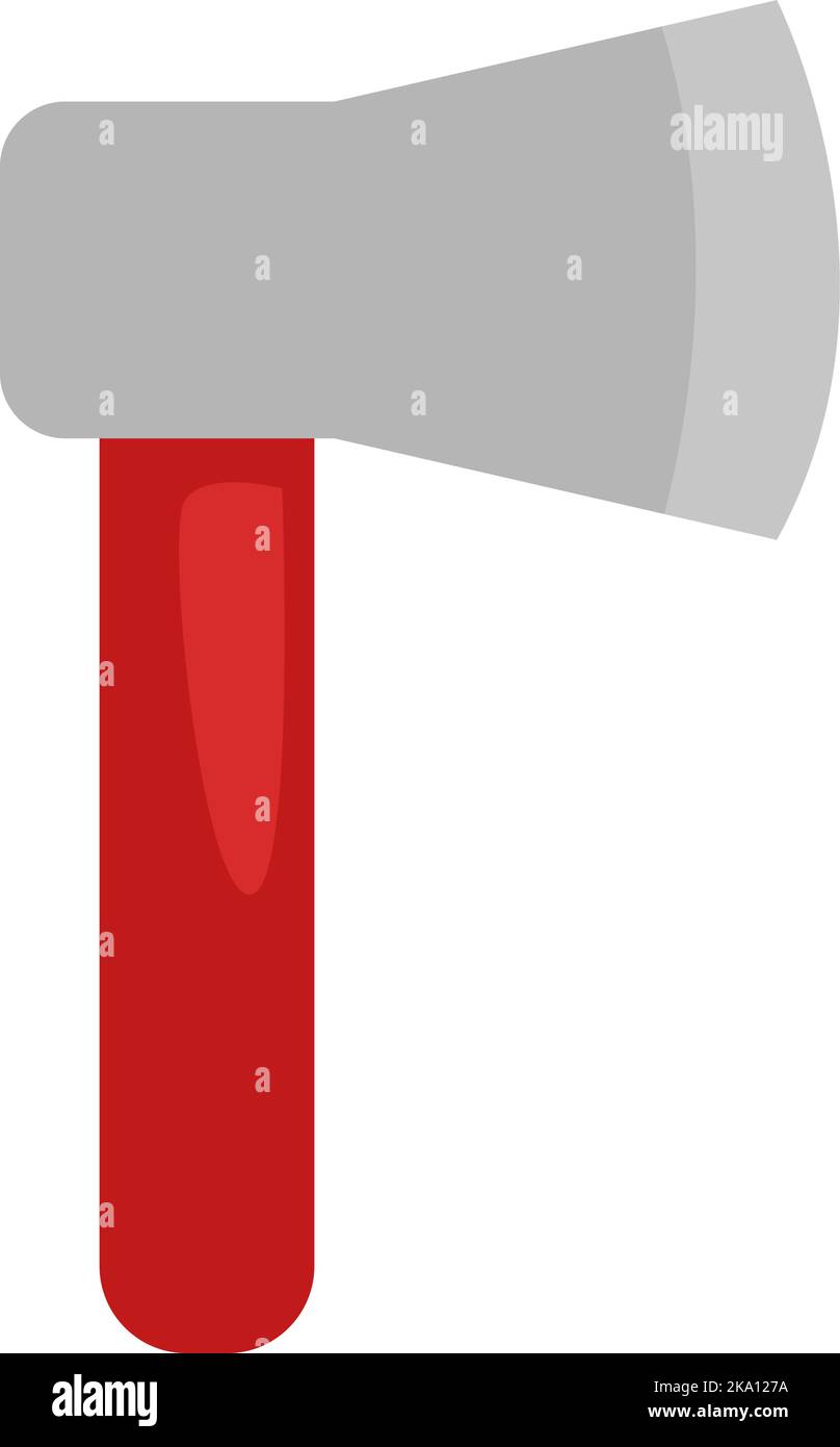 Instrument axe, illustration or icon, vector on white background. Stock Vector
