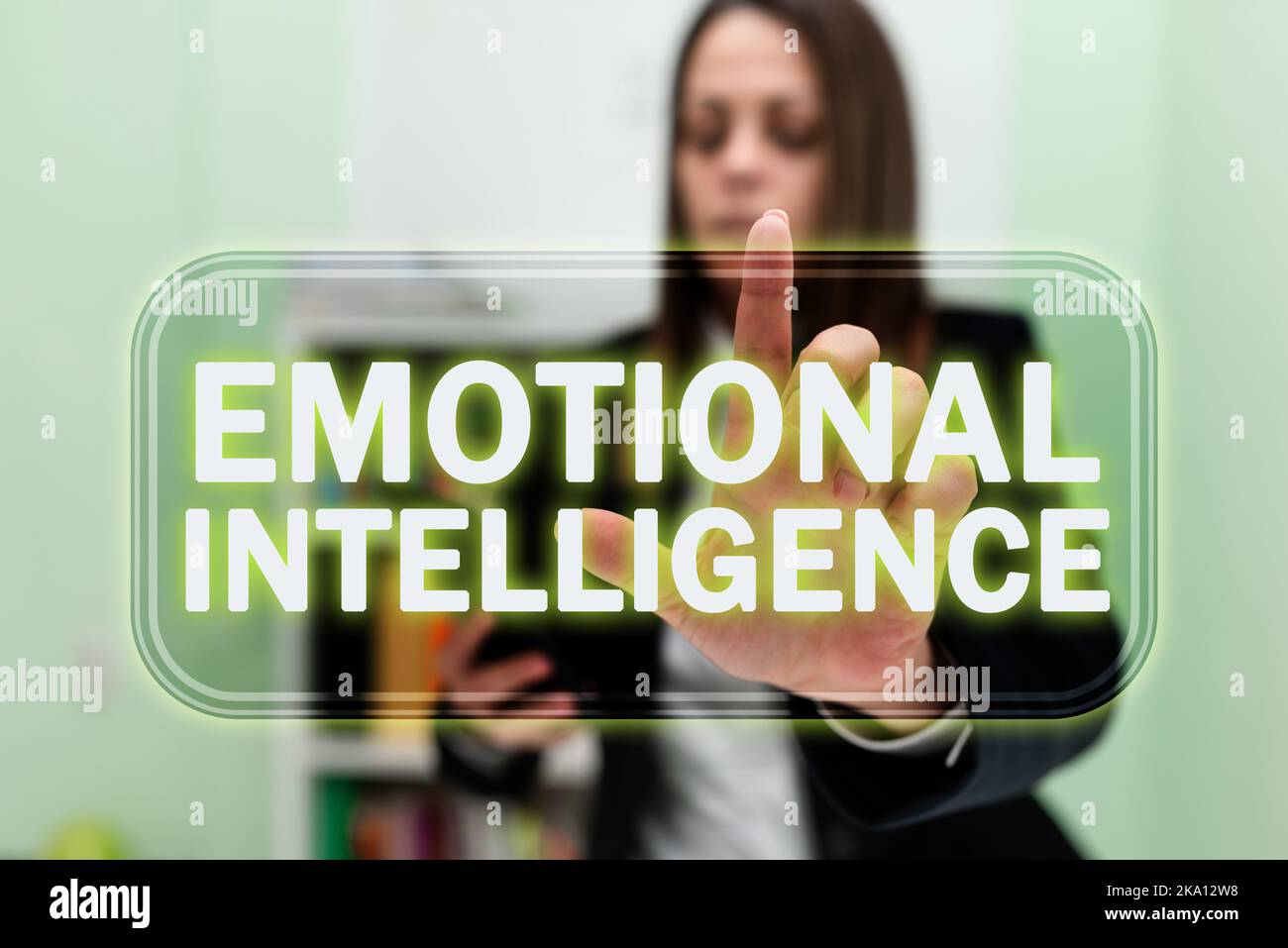 Handwriting text Emotional Intelligence. Word for capacity to be aware ...