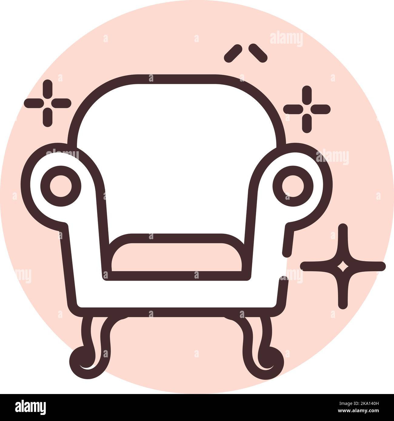Purification dry cleaning, illustration or icon, vector on white background. Stock Vector