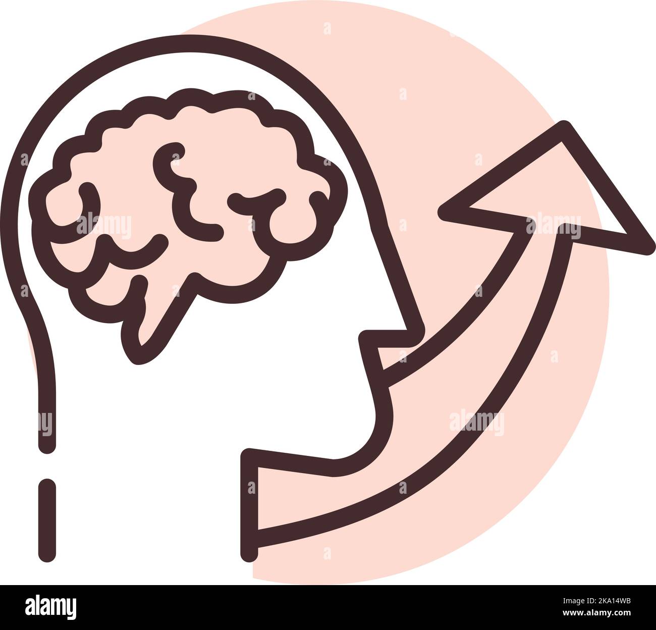 Team work growth, illustration or icon, vector on white background. Stock Vector
