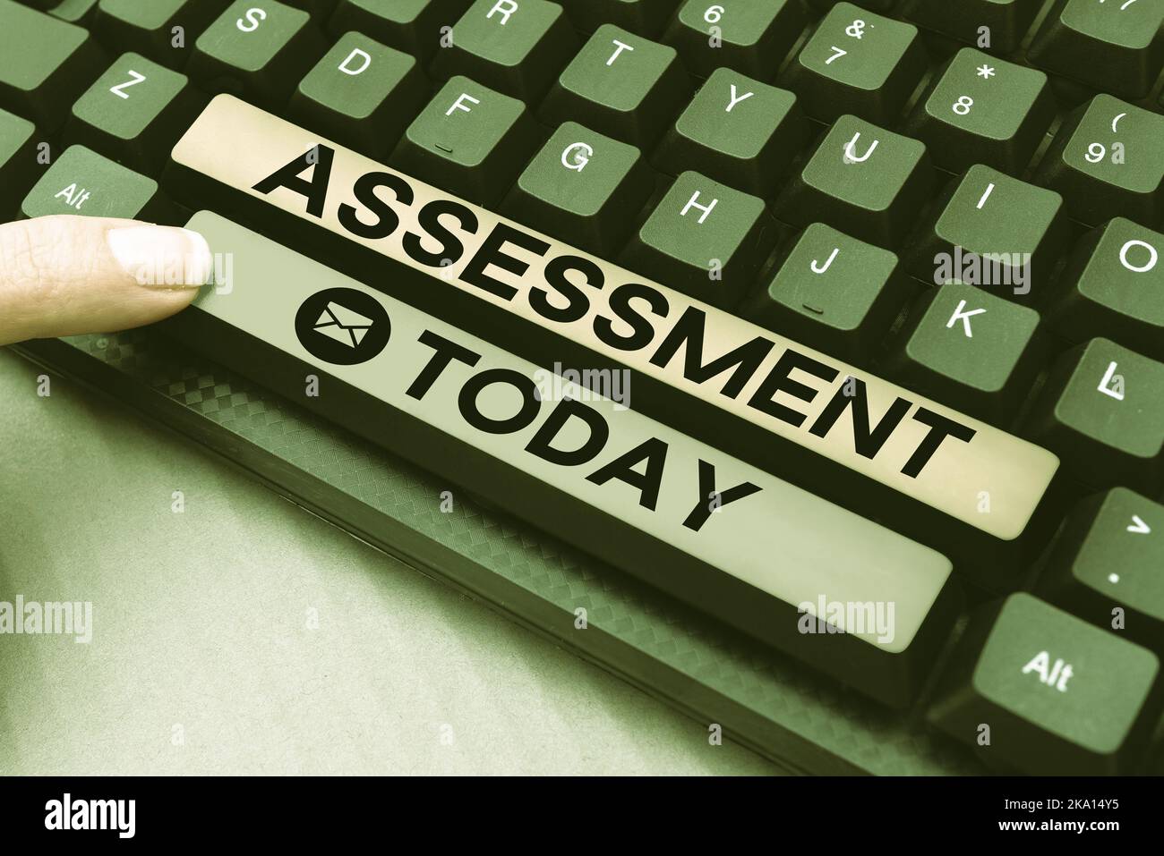 Text showing inspiration Assessment. Concept meaning keeping records of