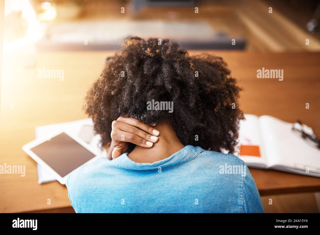 African business woman having neck hi-res stock photography and images ...