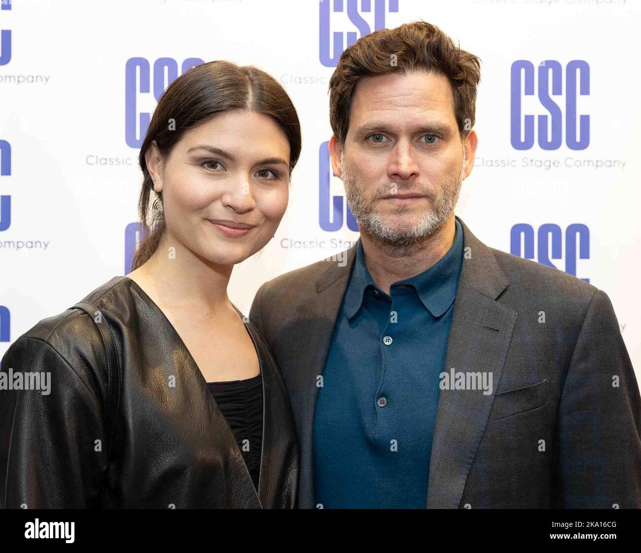 New York, NY, USA. 30th Oct, 2022. Phillipa Soo, Steven Pasquale in attendance for A MAN OF NO IMPORTANCE Opening Night on Broadway, Classic Stage Company, New York, NY October 30, 2022. Credit: Manoli Figetakis/Everett Collection/Alamy Live News Stock Photo