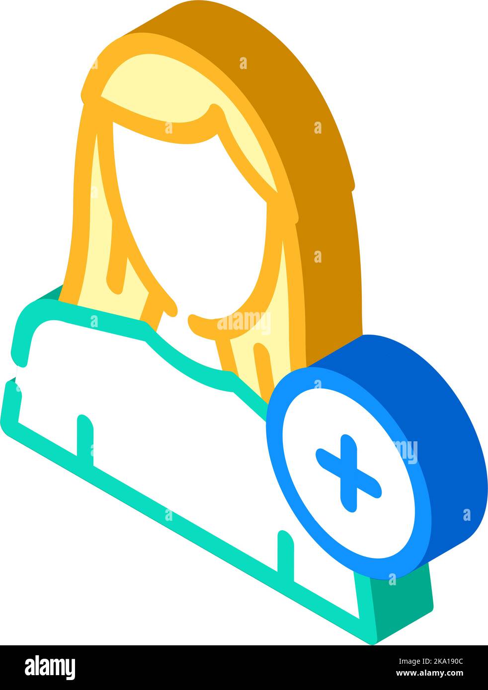 new usel female isometric icon vector illustration Stock Vector Image ...