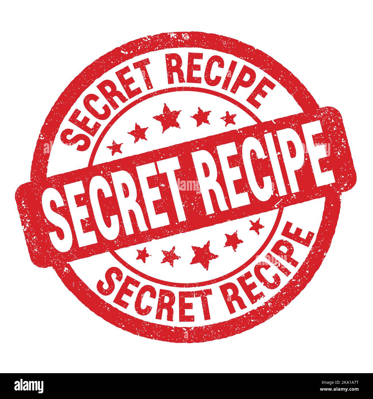 Secret Recipe Signing Secret recipe stamp hi-res stock photography and images - Alamy