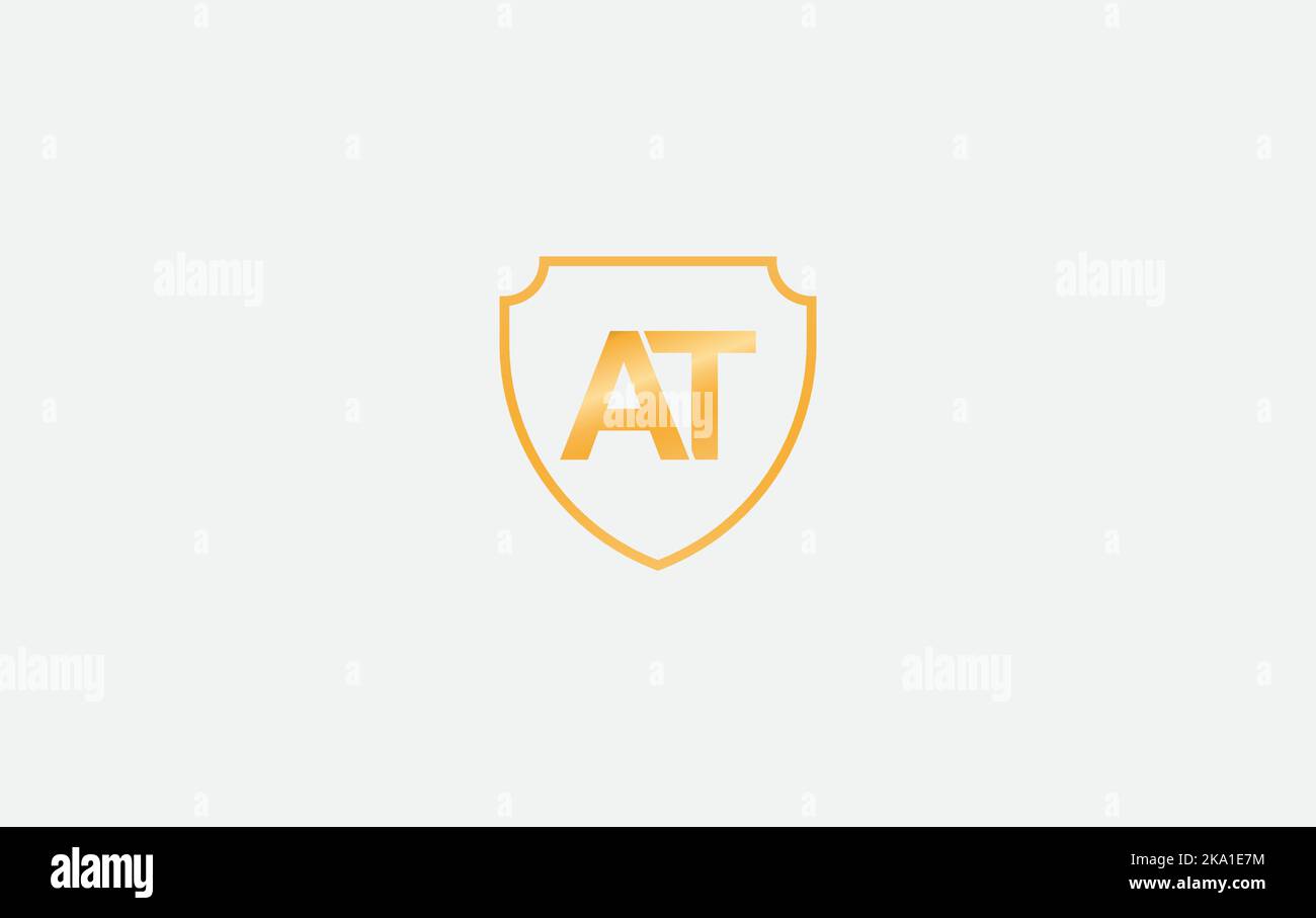 Shield protection symbol and royal luxury shield monogram vector design