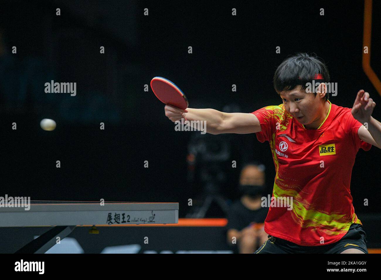 Chinese table tennis player Wang Manyu defeated Japanese table tennis