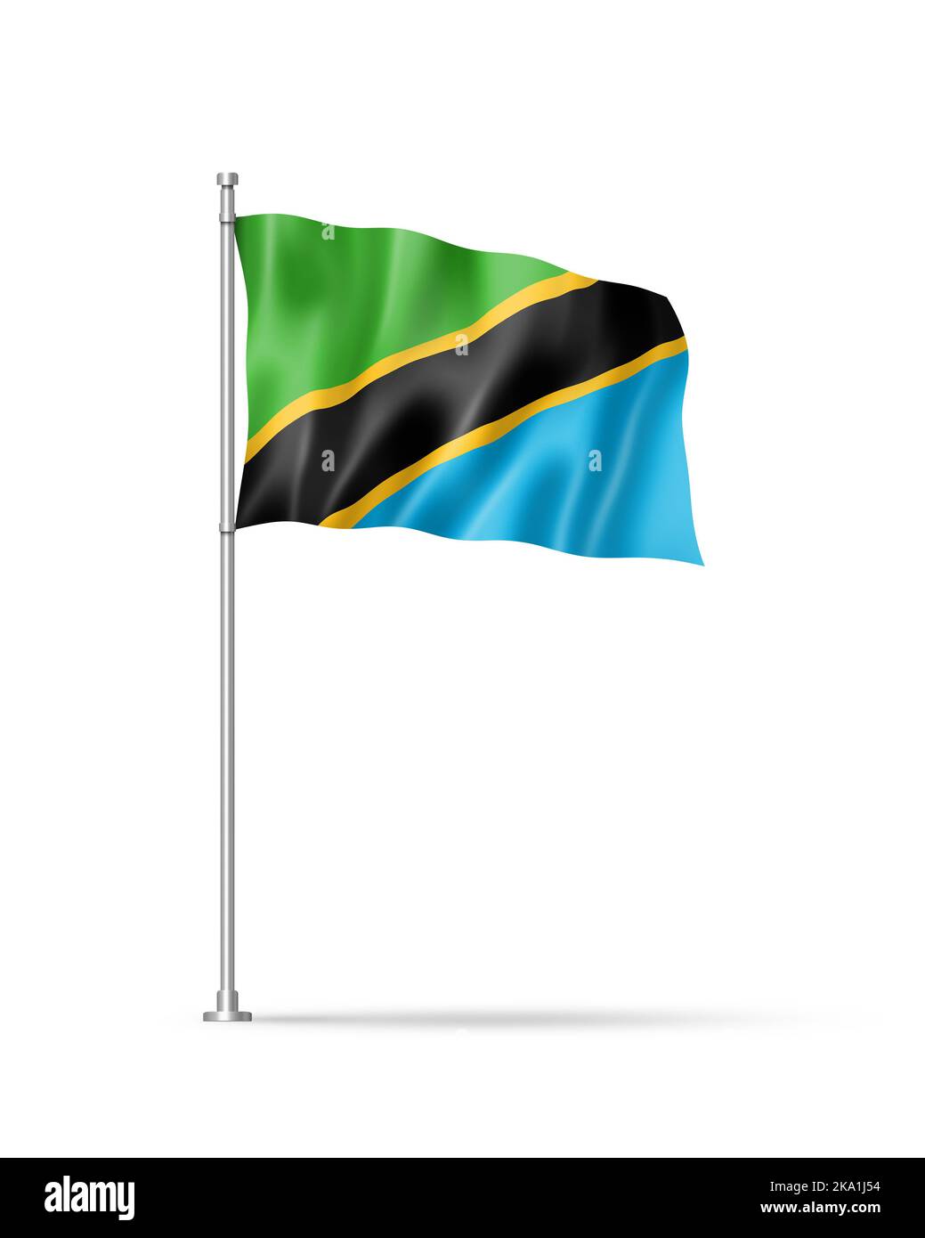 Tanzania flag 3d illustration hi-res stock photography and images - Alamy