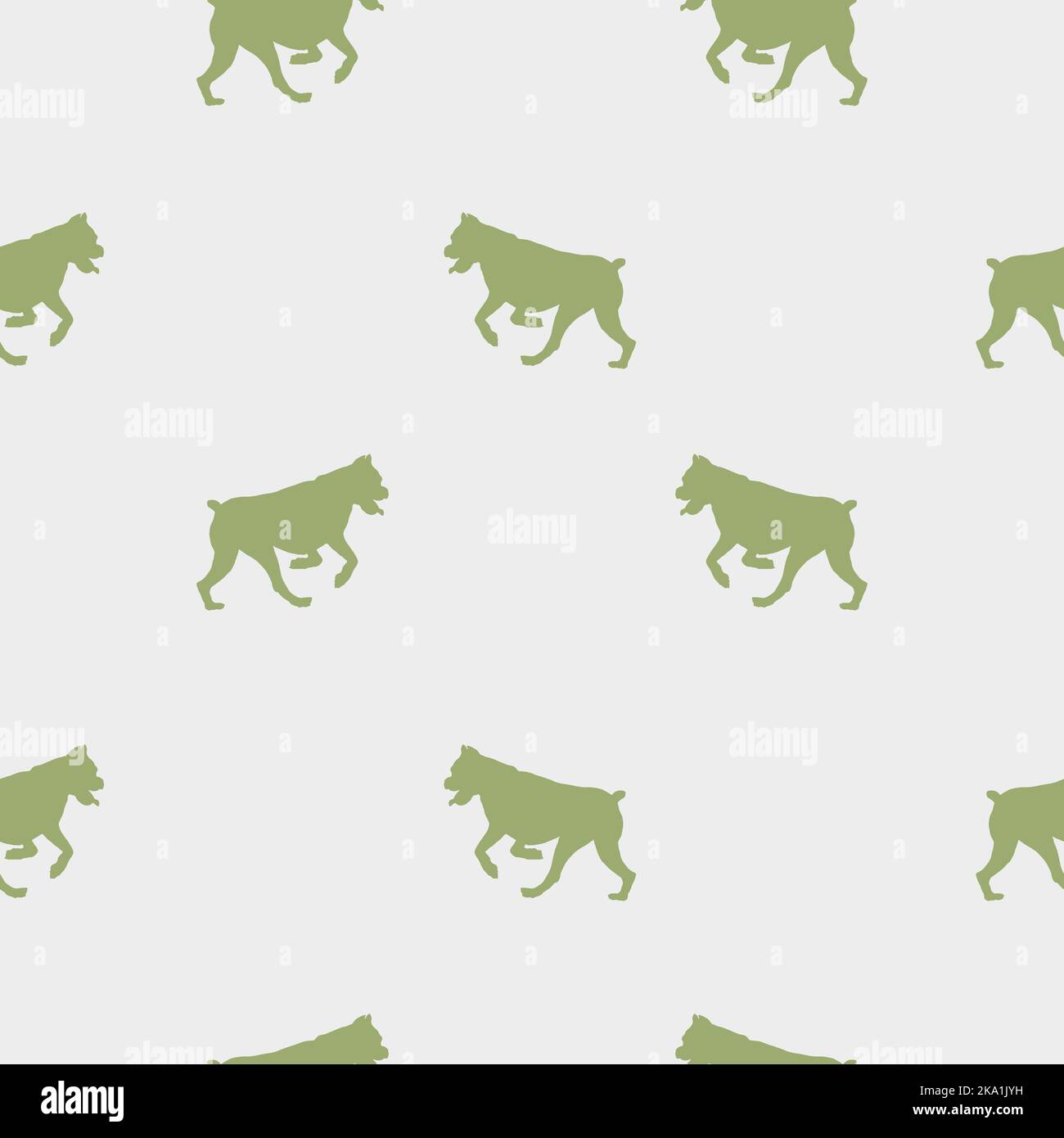 Jumping german boxer puppy. Seamless pattern. Dog silhouette. Endless ...