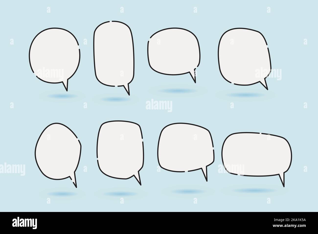 speech bubble speech balloon suitable for illustration and comic Stock Vector