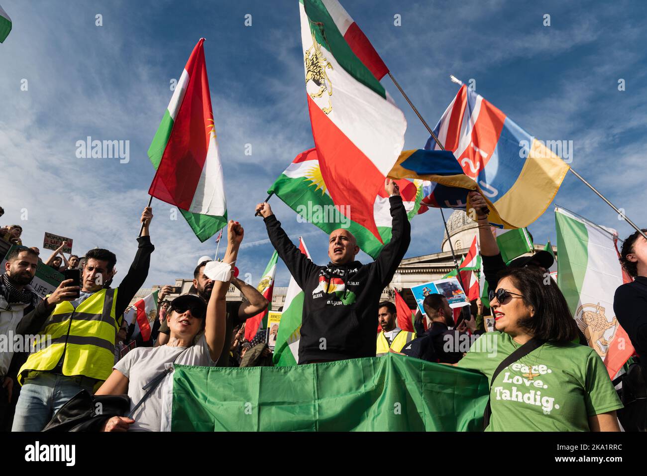 London, UK. October 29, 2022. A protest against the Iranian regime in