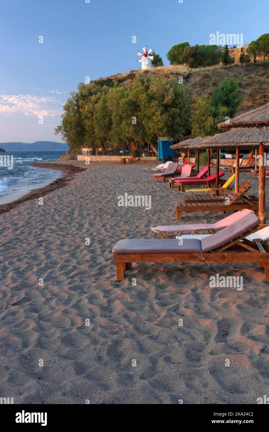 Anaxos beach, Anaxos, Lesbos, Northern Aegean Islands, Greece. Stock Photo